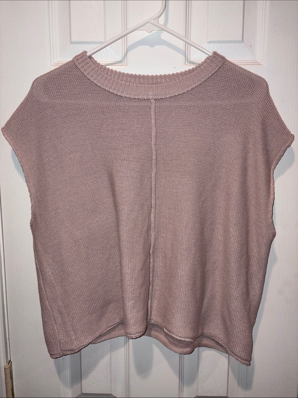 Zenana Outfitters Mauve Knit Sleeveless Sweater Top - Picture 1 of 3